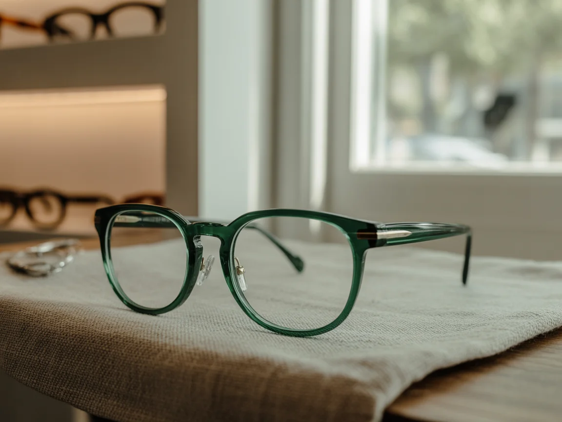 Lunettes vertes nature