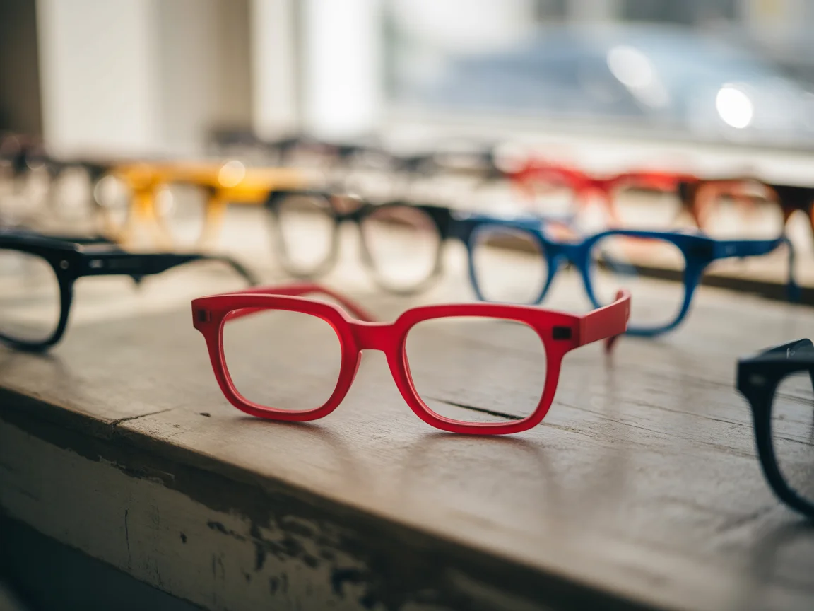 Lunettes rouges tendance