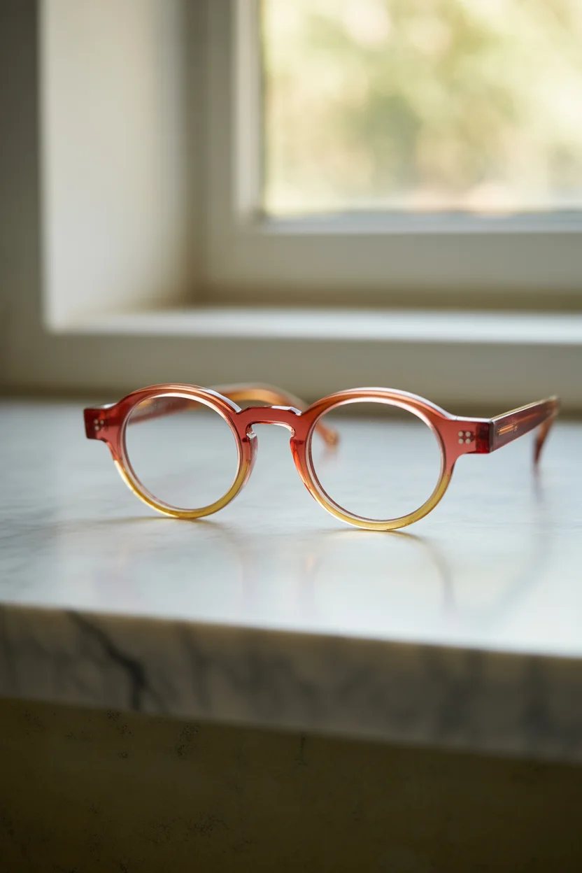 Lunettes rondes colorées